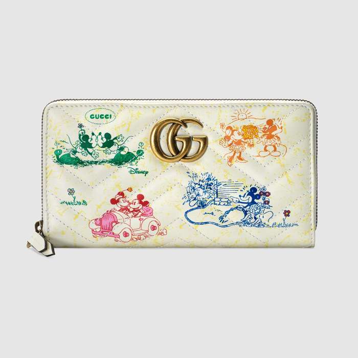유럽직배송 구찌 GUCCI Online Exclusive Disney x Gucci GG Marmont zip around wallet 6167651TZAM9183