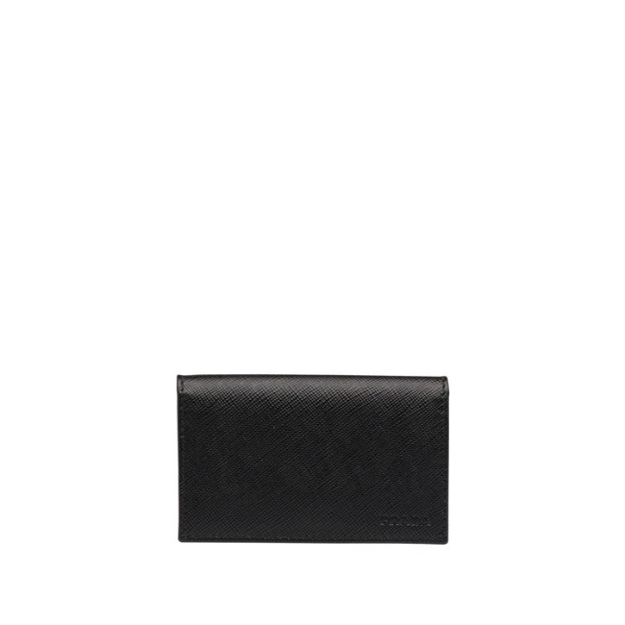 유럽직배송 프라다 사피아노 가죽 카드홀더 블랙 PRADA Saffiano leather card holder 2MC122_053_F0002