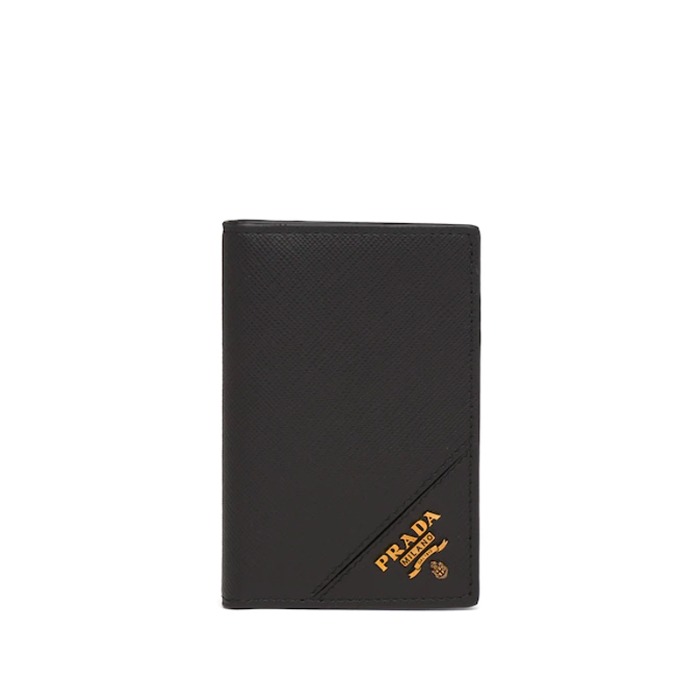 유럽직배송 프라다 사피아노 가죽 카드홀더 블랙 PRADA Saffiano leather card holder 2MC101_QME_F0632
