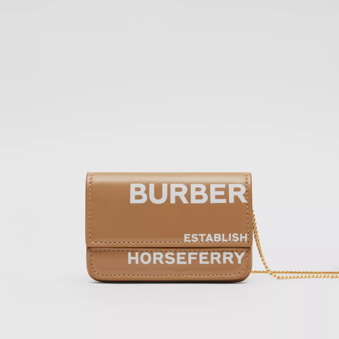 유럽직배송 버버리 호스페리 카드 케이스 BURBERRY HORSEFERRY PRINT CARD CASE WITH CHAIN STRAP 80318791