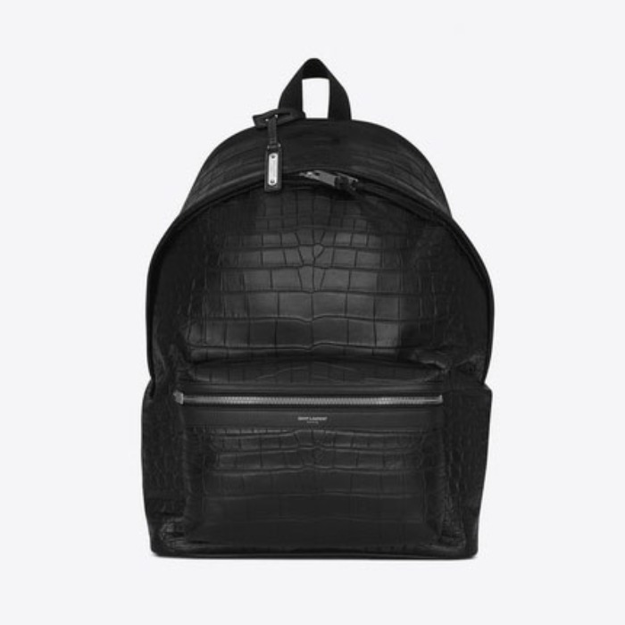 유럽직배송 입생로랑 백팩 SAINT LAURENT city backpack in crocodile embossed leather 534967DZE2F1000