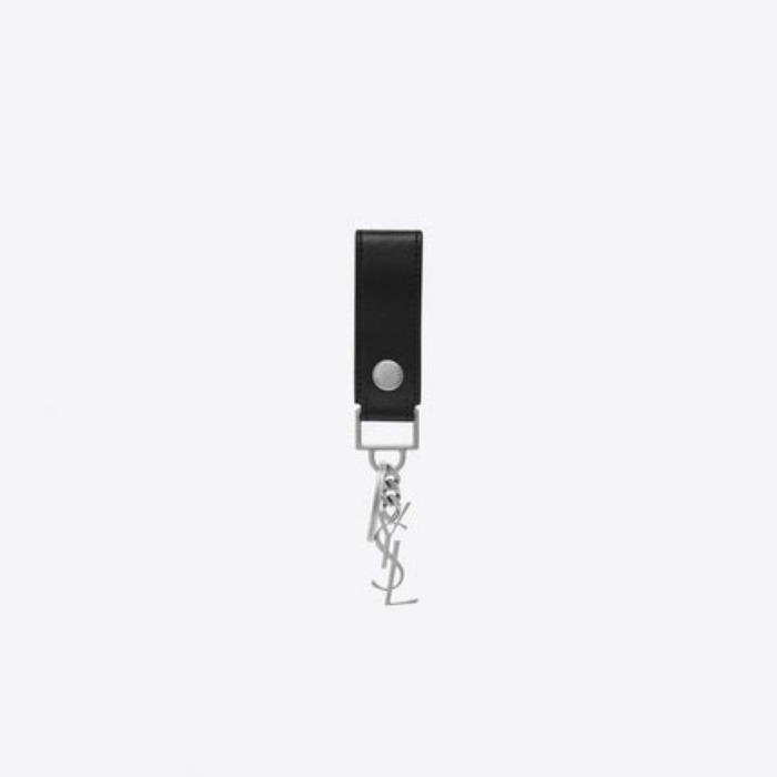 유럽직배송 입생로랑 SAINT LAURENT Monogram key ring in smooth leather 5183230SX0E1000
