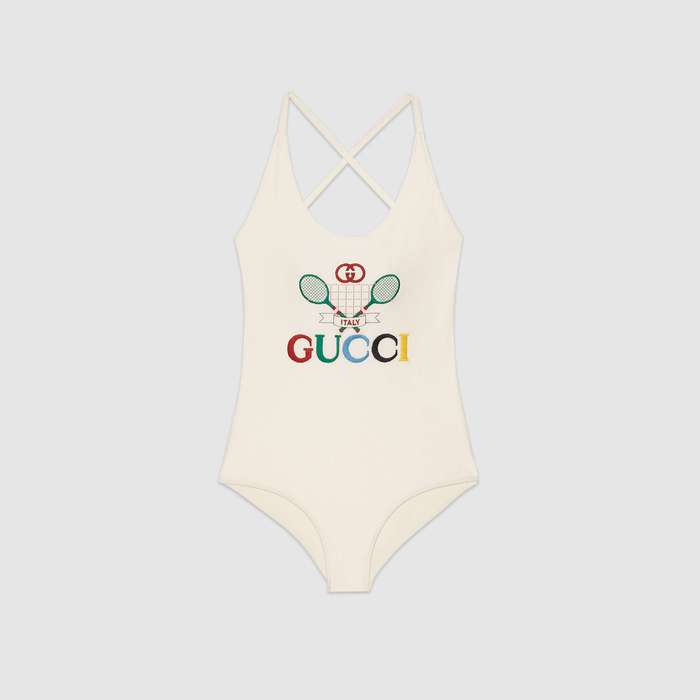 유럽직배송 구찌 GUCCI Swimsuit with Gucci Tennis 501899XJBK69381