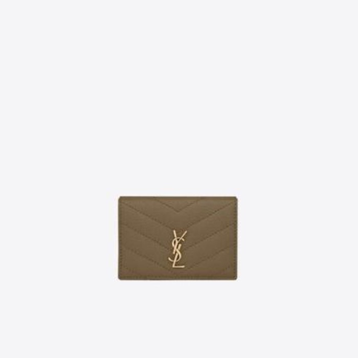 유럽직배송 입생로랑 SAINT LAURENT monogram origami tiny wallet in quilted grain de poudre embossed leather 647267BOWA13344