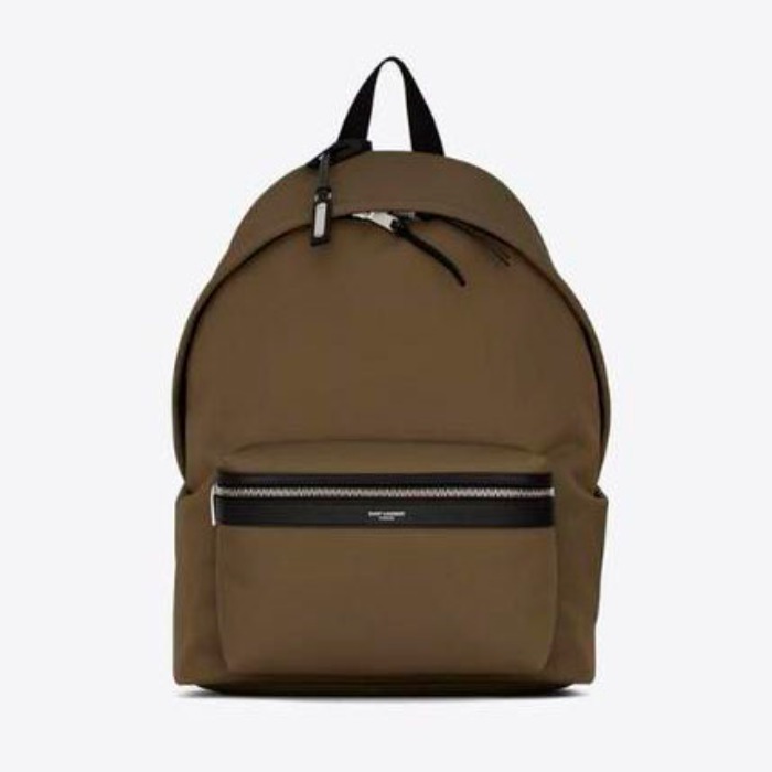 유럽직배송 입생로랑 시티 백팩 SAINT LAURENT city backpack in nylon canvas and leather 5349672NC1F2985