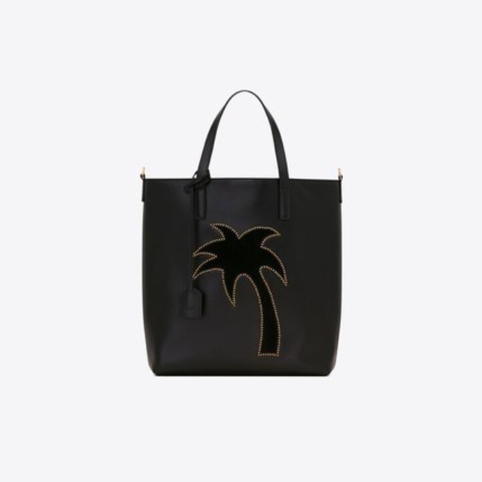 유럽직배송 입생로랑 SAINT LAURENT Saint Laurent toy palm tree shopping bag in leather and studs 6067550O7OJ1000