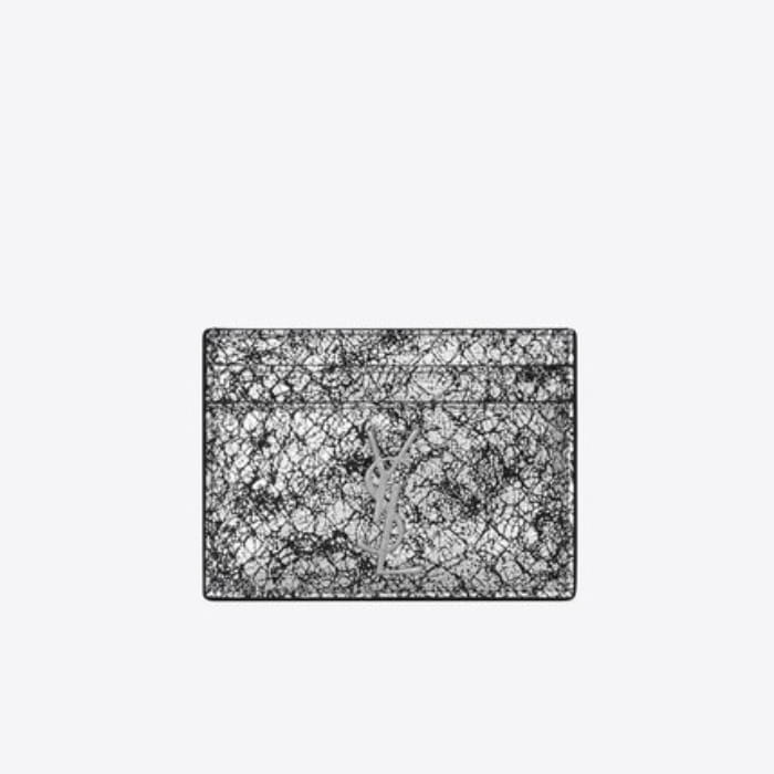 유럽직배송 입생로랑 SAINT LAURENT MONOGRAM card case in lamé python-embossed leather 3707781KB0E1054