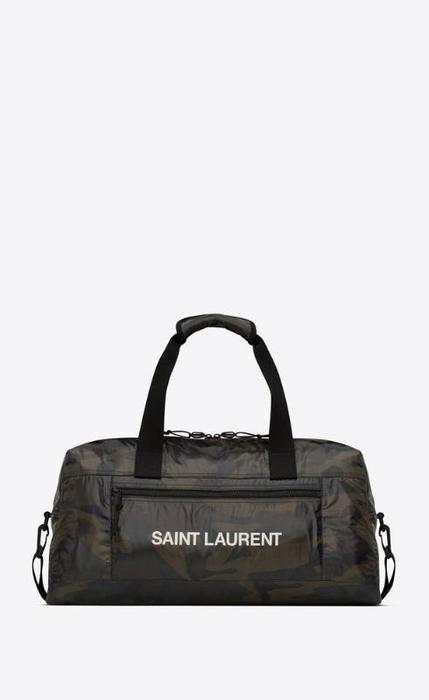 유럽직배송 입생로랑 SAINT LAURENT nuxx duffle bag in camo-print nylon 581374FAAEB3091