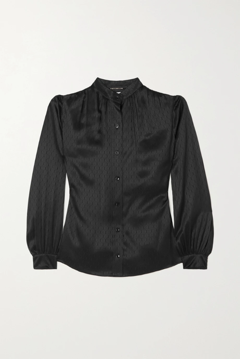 유럽직배송 생로랑 셔츠 SAINT LAURENT Silk-jacquard shirt 38063312419811708
