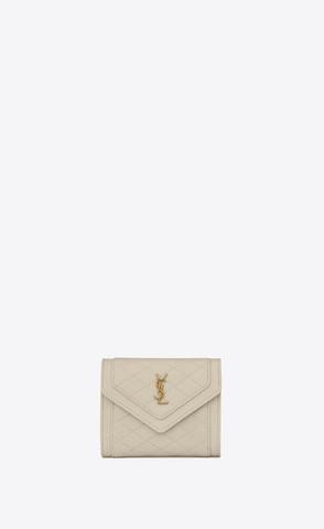 유럽직배송 입생로랑 지갑 SAINT LAURENT gaby compact tri-fold wallet in quilted lambskin 6926841EL079207