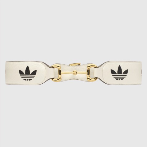 유럽직배송 구찌 여성벨트 GUCCI adidas x Gucci leather belt with Horsebit 625854U4DAG8845