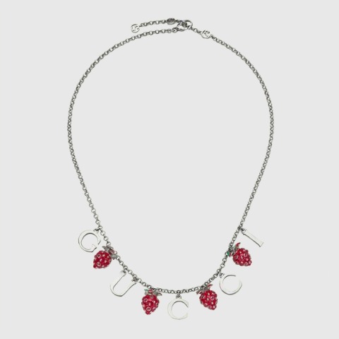 유럽직배송 구찌 목걸이 GUCCI and strawberry charm necklace 700871J16309092