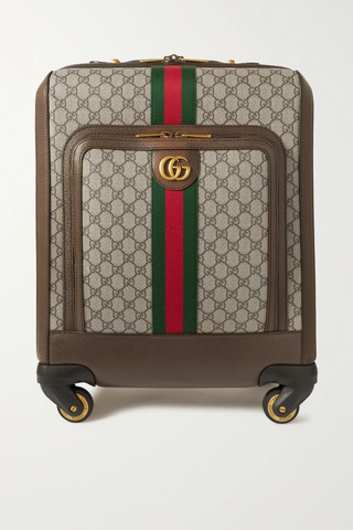 유럽직배송 구찌 오피디아 수트케이스 GUCCI Ophidia leather-trimmed printed coated-canvas suitcase 1647597277702240