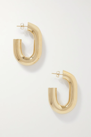 유럽직배송 파코라반 귀걸이 PACO RABANNE XL Link gold-tone hoop earrings 43769801097641640