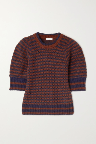 유럽직배송 씨바이 끌로에 스웨터 SEE BY CHLOÉ Striped open-knit sweater 1647597280568733