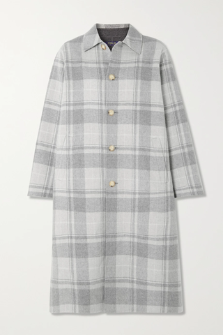 유럽직배송 랄프로렌 코트 POLO RALPH LAUREN Oversized checked wool-flannel coat 1647597284970073