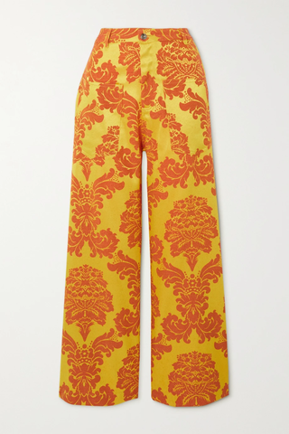 유럽직배송 마커스알메이다 팬츠 MARQUES&#039; ALMEIDA Recycled floral-jacquard wide-leg pants 1647597277320422