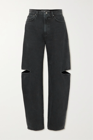 유럽직배송 에이골디 AGOLDE Sanna cutout high-rise wide-leg organic jeans 1647597284557208