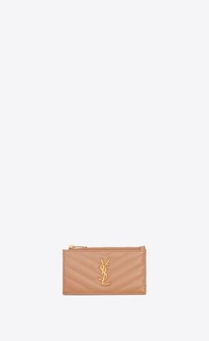 유럽직배송 입생로랑 카드케이스 SAINT LAURENT cassandre saint laurent matelassé fragments zipped card case in grain de poudre embossed leather 607915BOW019830