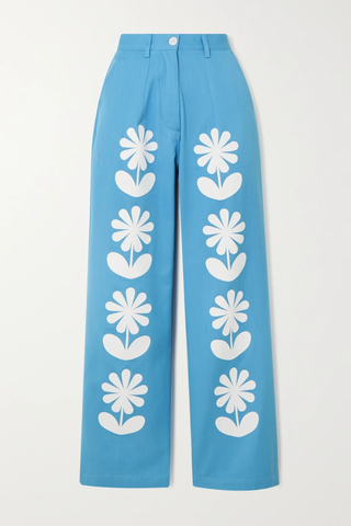 유럽직배송 신디소쿠말로 SINDISO KHUMALO Zena floral-print flared jeans 1647597284420232