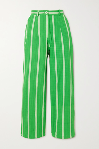 유럽직배송 신디소쿠말로 팬츠 SINDISO KHUMALO MaryJo striped cotton wide-leg pants 1647597284420183
