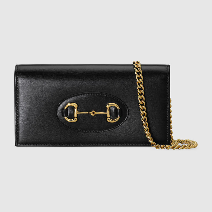 유럽직배송 구찌 GUCCI Gucci - Gucci 1955 Horsebit wallet with chain  6218920YK0G1000