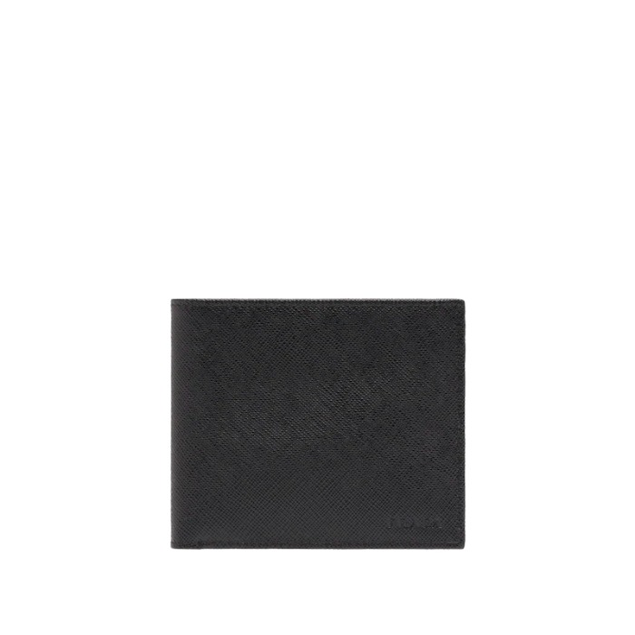 유럽직배송 프라다 사피아노 가죽 반지갑 블랙 PRADA Saffiano Leather Wallet 2MO513_053_F0002
