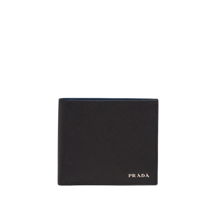 유럽직배송 프라다 사피아노 가죽 반지갑 블랙 PRADA Saffiano leather wallet 2MO738_C5S_F011E