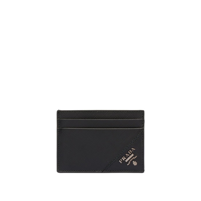유럽직배송 프라다 사피아노 가죽 카드홀더 블랙 PRADA Saffiano leather card holder 2MC047_QME_F0002