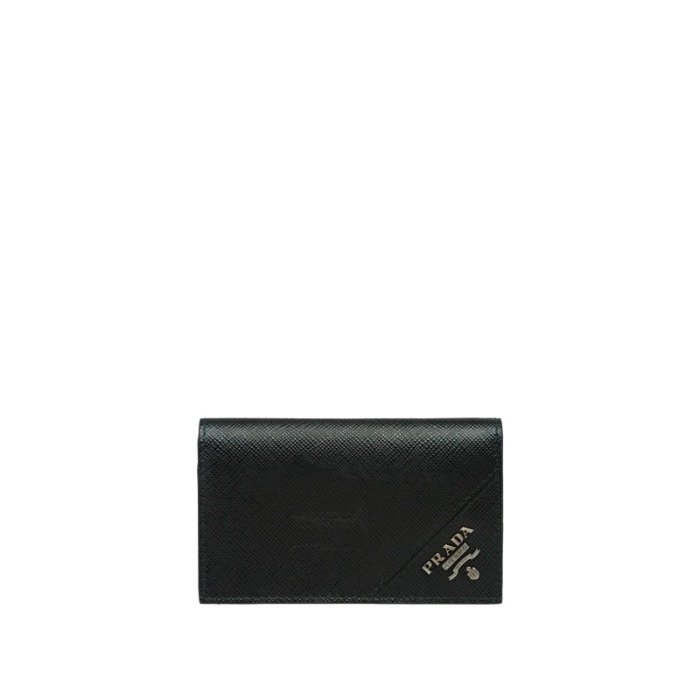 유럽직배송 프라다 사피아노 가죽 카드홀더 블랙 PRADA Saffiano leather card holder 2MC122_QME_F0002
