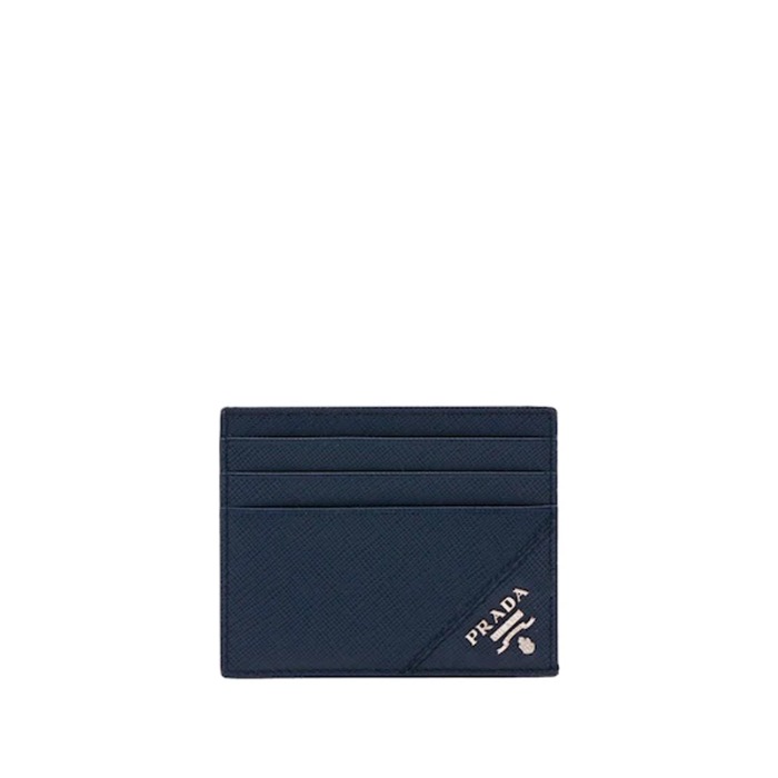 유럽직배송 프라다 사피아노 가죽 카드홀더 발틱 블루 PRADA Saffiano leather card holder 2MC223_QME_F0216