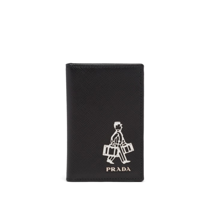 유럽직배송 프라다 사피아노 가죽 카드홀더 블랙 PRADA Saffiano leather card holder 2MC101_9Z2_F0002