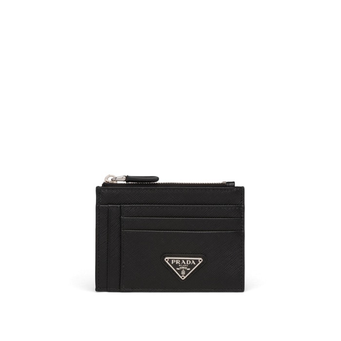 유럽직배송 프라다 사피아노 가죽 카드홀더 블랙 PRADA Saffiano leather card holder 2MC067_2B8U_F0002
