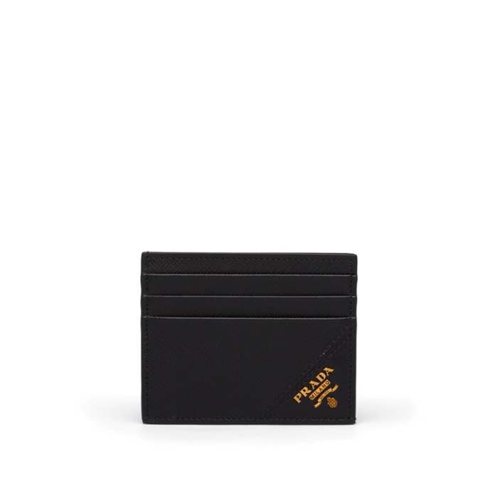 유럽직배송 프라다 사피아노 가죽 카드홀더 블랙 PRADA Saffiano leather card holder 2MC223_QME_F0632