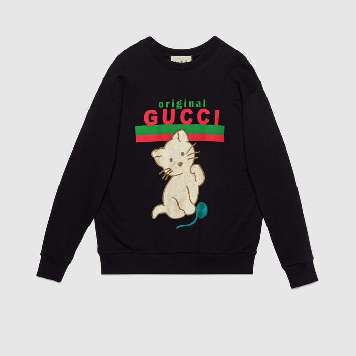 유럽직배송 구찌 GUCCI Gucci - Original Gucci sweatshirt with kitten 617964XJCRU1082