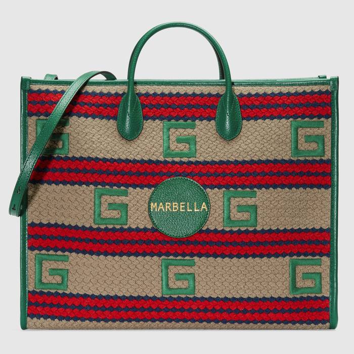 유럽직배송 구찌 GUCCI Gucci Marbella striped tote bag 6303802BMDG9683