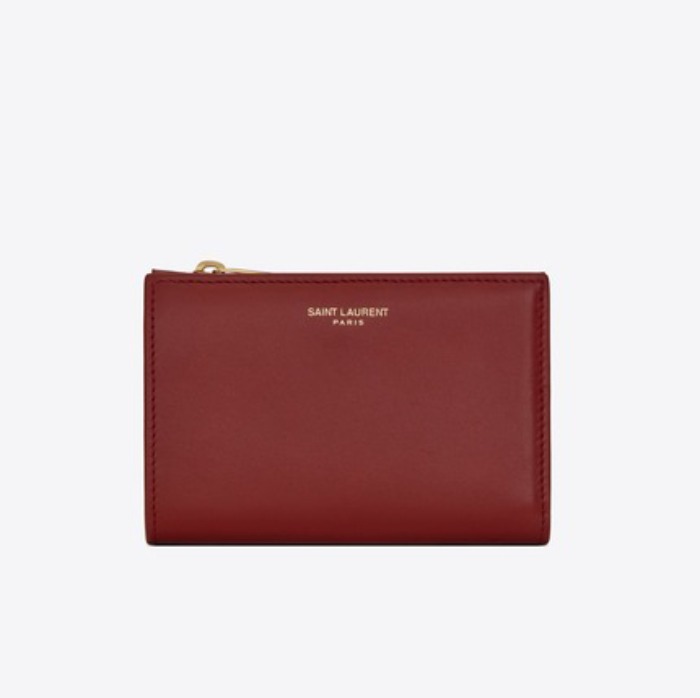 유럽직배송 입생로랑 SAINT LAURENT bi-fold zip wallet in matte leather 5800581JB0J6008