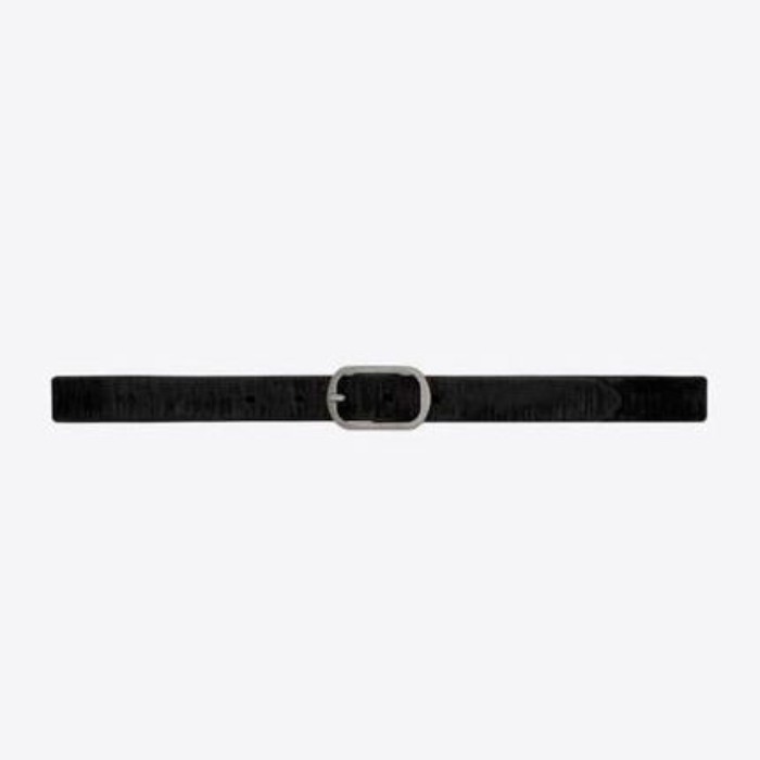 유럽직배송 입생로랑 SAINT LAURENT can buckle belt in texturized leather 65190428F1D1000