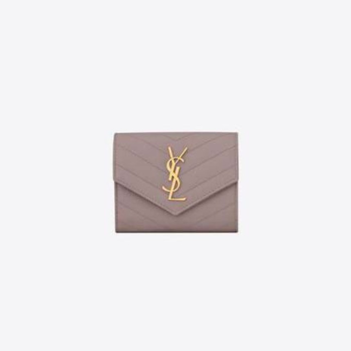 유럽직배송 입생로랑 지갑 SAINT LAURENT monogram compact tri-fold wallet in grain de poudre embossed leather 403943BOW011202