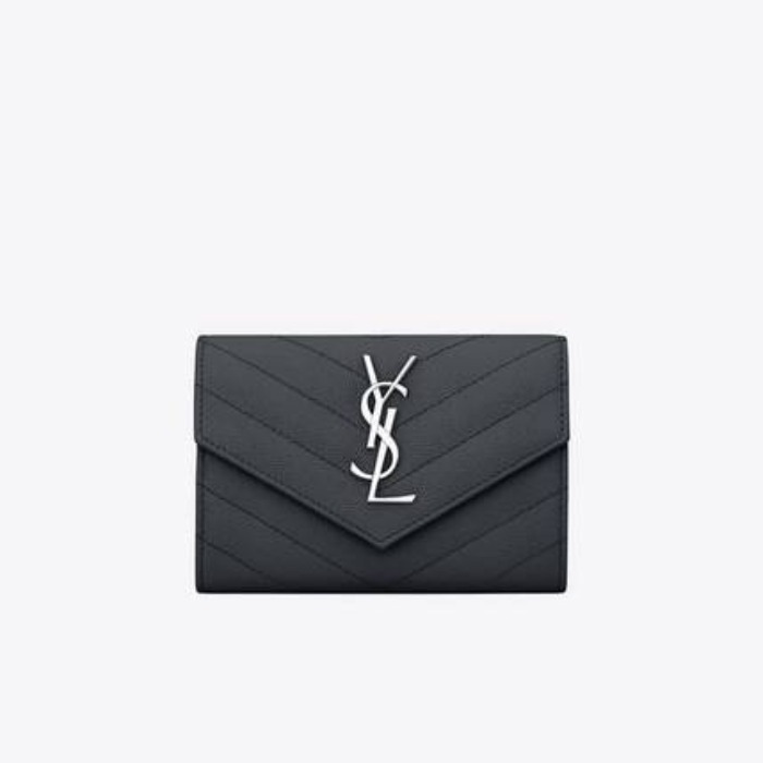 유럽직배송 입생로랑 SAINT LAURENT monogram small envelope wallet in grain de poudre embossed leather 414404BOW021112