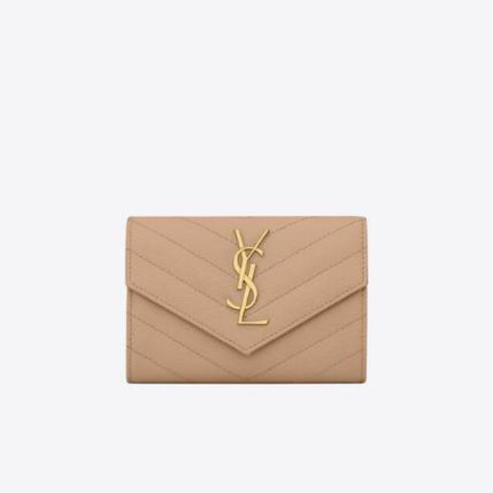 유럽직배송 입생로랑 SAINT LAURENT monogram small envelope wallet in grain de poudre embossed leather 414404BOW012721
