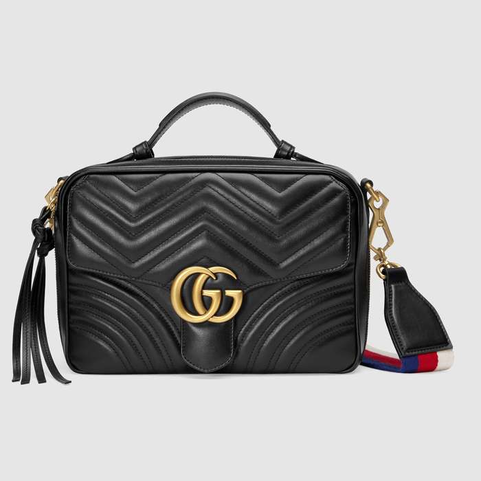 유럽직배송 구찌 GUCCI Gucci GG Marmont matelassé shoulder bag 498100DTDPT8975