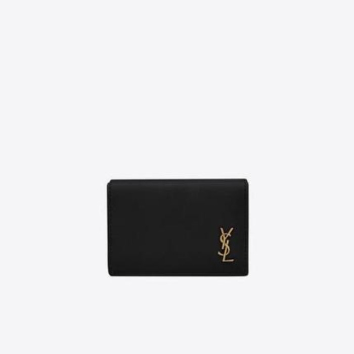 유럽직배송 입생로랑 SAINT LAURENT tiny monogram origami tiny wallet in grained leather 63742015B0W1000