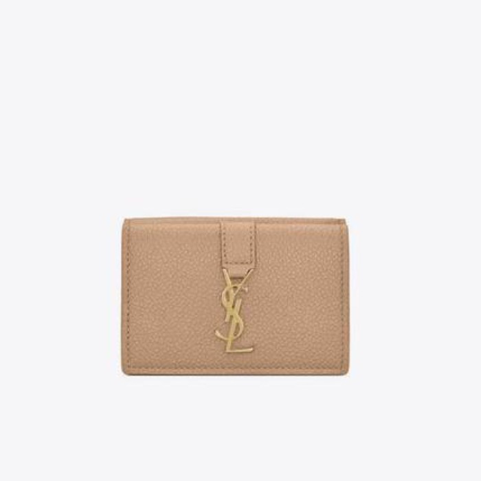 유럽직배송 입생로랑 SAINT LAURENT ysl line origami tiny wallet in grained leather 620287B680J2721