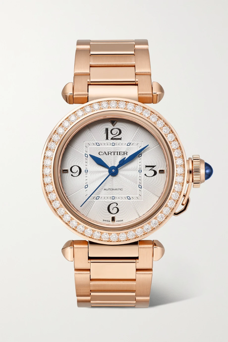 유럽직배송 까르띠에 CARTIER Pasha de Cartier Automatic 35mm stainless steel and 18-karat rose gold watch 23471478576690338