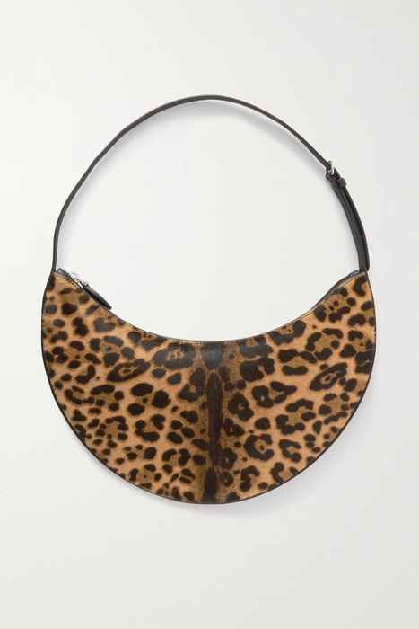 유럽직배송 알라이아 숄더백 ALAÏA Demi Lune leopard-print calf hair shoulder bag 25185454455747902
