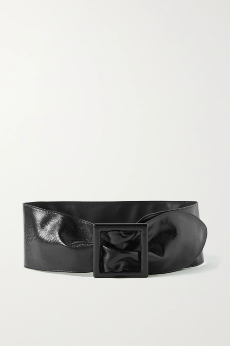 유럽직배송 생로랑 여성 웨이스트벨트 SAINT LAURENT Glossed textured-leather waist belt 20346390235450962