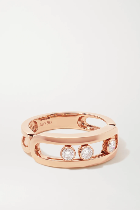 유럽직배송 메시카 반지 MESSIKA Move Classic 18-karat rose gold diamond ring 19971654706656748
