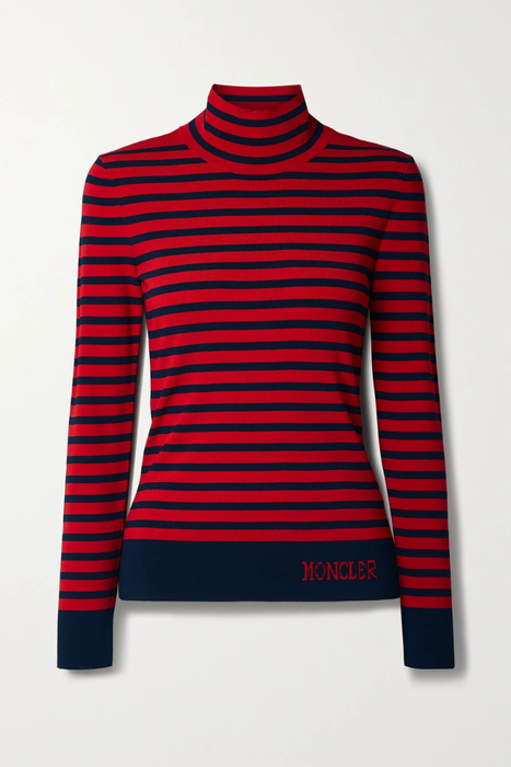 유럽직배송 몽클레어 MONCLER Lupetto striped knitted turtleneck sweater 23471478575922505