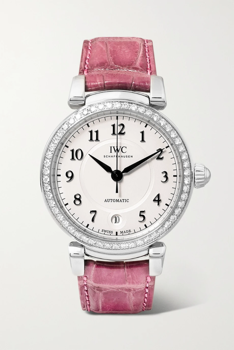 유럽직배송 IWC SCHAFFHAUSEN Da Vinci Automatic 36mm stainless steel, alligator and diamond watch 19971654707222513